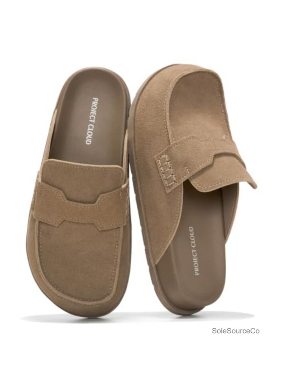 Genuine Leather Slip On Clogs Arch Support Non-Slip Women's Mules